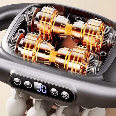 Appareil massage - High-FrequencyBodyMassage™ - Gris 16 têtes