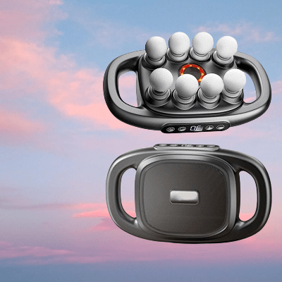 Appareil massage - High-FrequencyBodyMassage™ - Gris 8 têtes