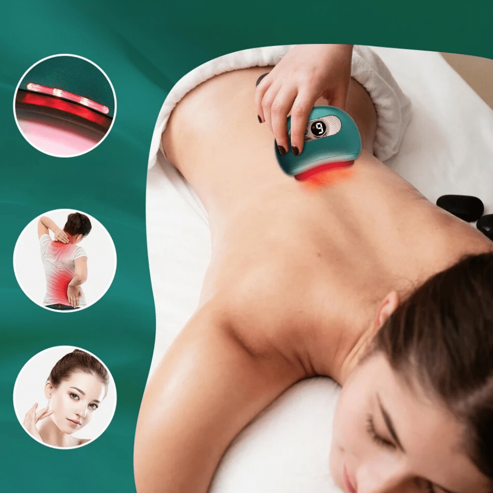 Gua Sha Électrique - GlowSha™ - Vert